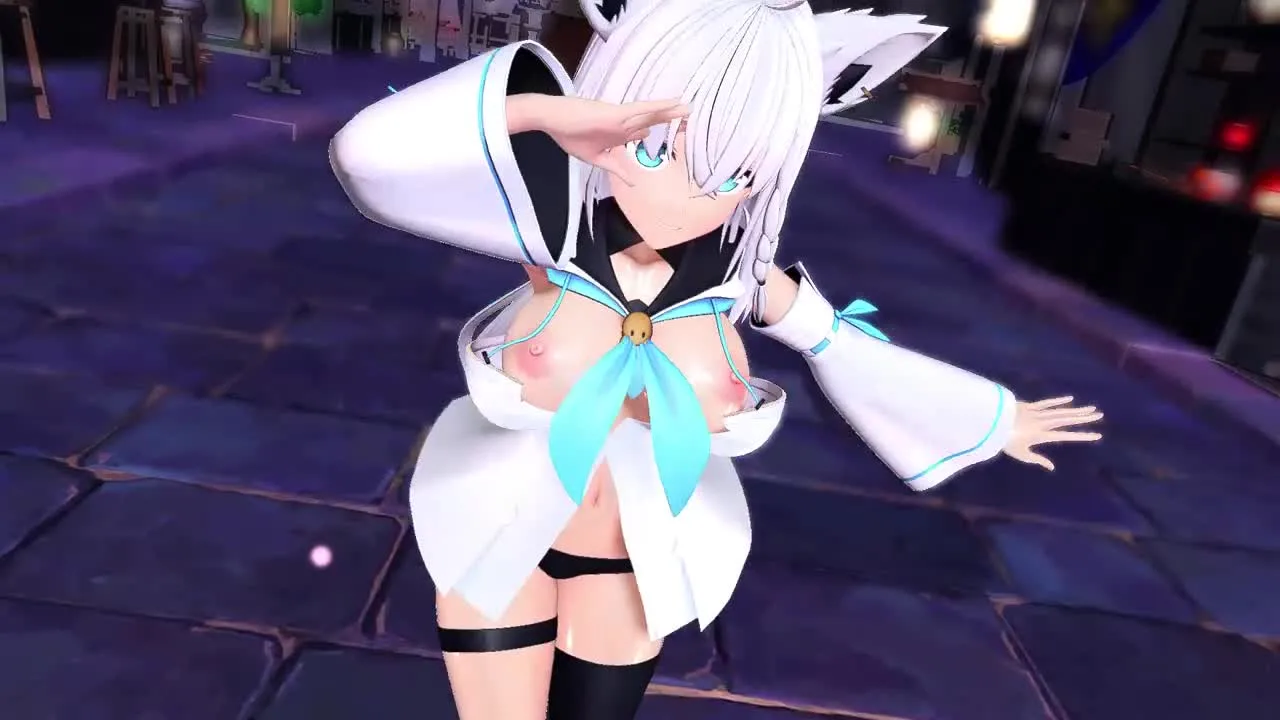 【MMD】白上フブキ/すーぱー☆あふぇくしょん 【紳士向け】 - FC2 Video - 215189