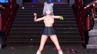 【ブルアカMMD】砂狼シロコ/ヒアソビ *******【紳士向け】 - FC2 Video - 223417