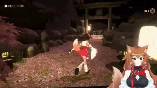 【エロ同人ゲーム】双子ケモミミ狐巫女アクションバトル！妖怪に捕まると中出し***！？ - FC2 Video - 227887