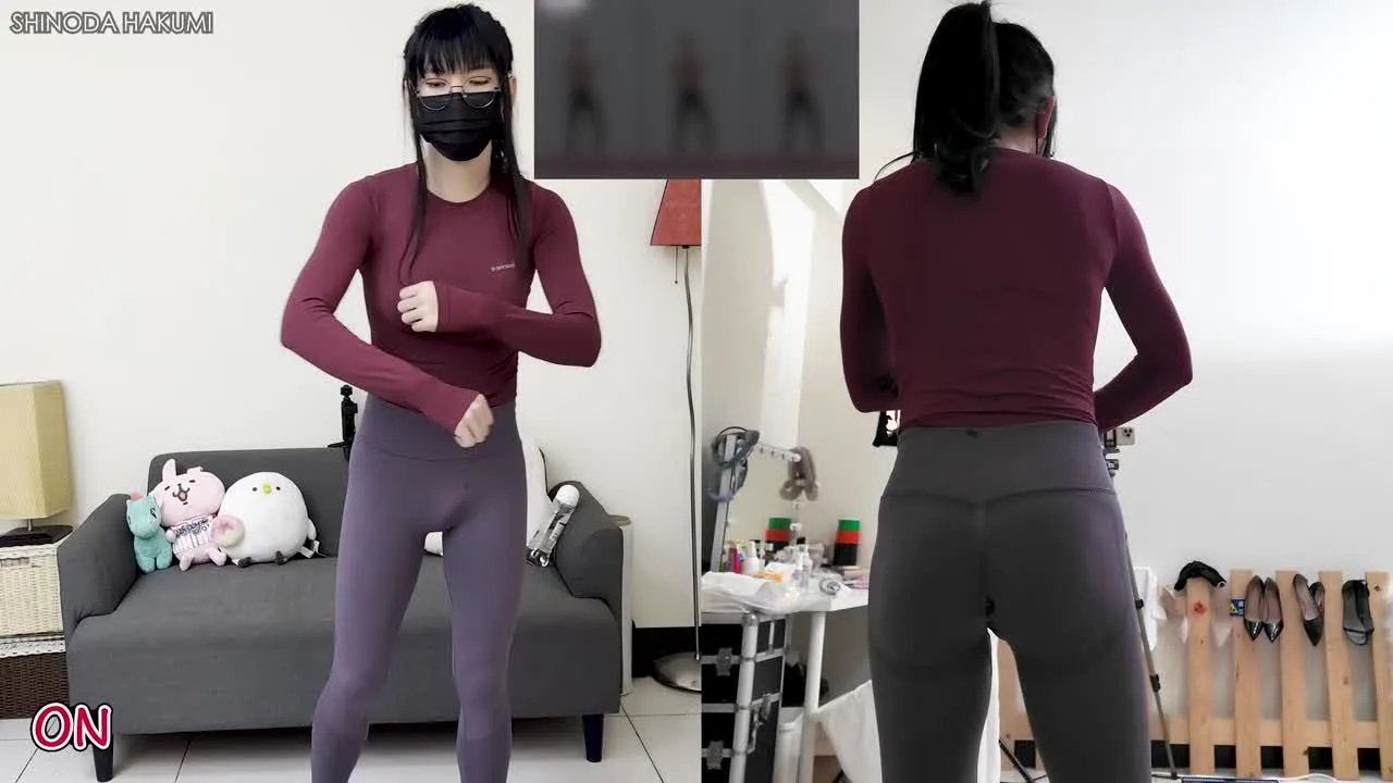 HA38穴にバイブを挿入されヨガパンツ姿でエクササイズ! 一緒にエアロビクスを踊りましょう! - FC2 Video - 235063