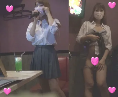 【個撮】超可愛い菜奈ちゃんのバカノリカラオケ!パンチラだのブラチラだのイラマだの口内射精だの~!バカエロの原点!最高!映像 - FC2 Video - 236681