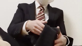 リーマンが自分の連履き靴下嗅いで変態オナニーを披露!!!【サンプル動画】 - FC2 Video - 237741