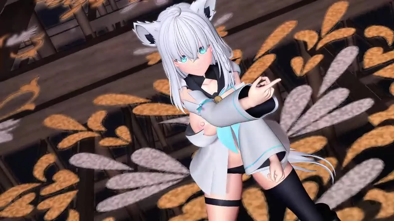 【MMD】白上フブキ/ピンクキャット 【紳士向け】 - FC2 Video - 244626