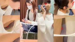 【胸チラ㉒】休憩中女性たちの無防備胸チラ！/内勤OLさんと新卒営業系 - FC2 Video - 246254