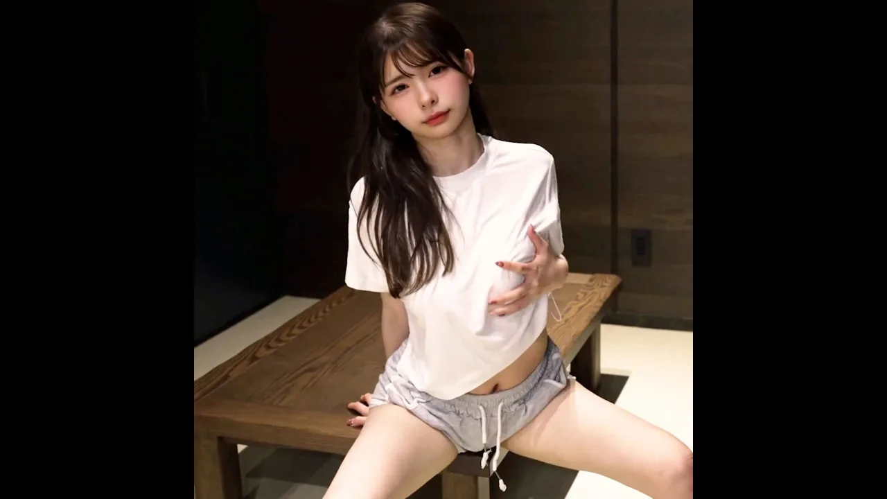 机の角に座ってたらムラムラしてきて最後までしちゃった...// - FC2 Video - 247092