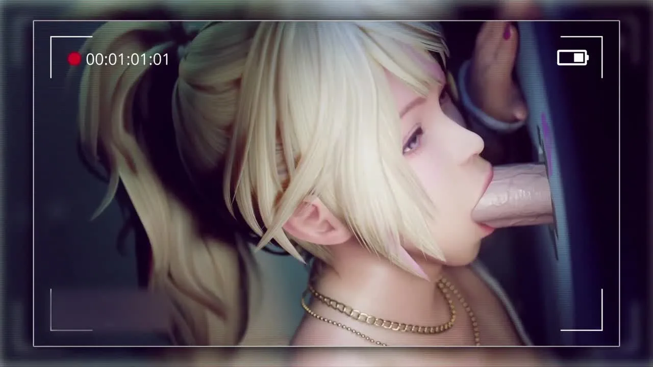 【無】3D animation★Blonde girl blowjob only - FC2 Video - 247180