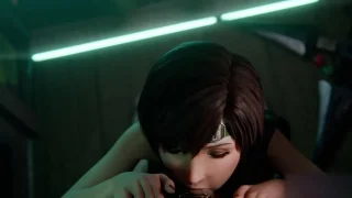 【無】3D animation★ショートヘアの彼女が勃起チ〇ポを根まで咥える！/Sucking the erect penis to the root - FC2 Video - 248667