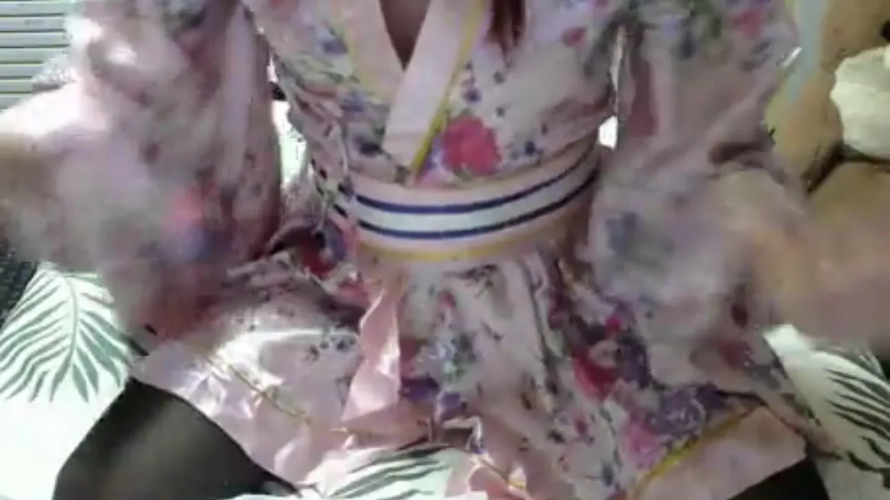 【女装】七夕なので花魁着物でエロく激しくオナニーしました♪ - FC2 Video - 252162