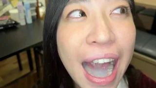 精子飲んで弾けるような笑顔！清楚系素人女子がねっとりチンポしゃぶり！口内射精ザーメン見せ→ごっくん♡ - FC2 Video - 276502