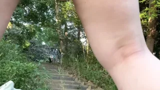 【19歳Gカップえりかの自撮り】☆彡 大ハプニング発生！！公園の階段下で全裸ディルドオナニーしてたらおじさんが通過（サンプル画像有）それに気づいてないえりかは喘ぎ声出しなが - FC2 Video - 286607