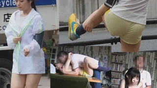 毎日通るピッチリ短パン美ジョガーを****＆隠れハメ - FC2 Video - 292353