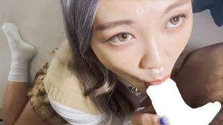 美乳制服パイパンギャルはチ〇コを美味しそうに舐めて潮吹きまくる - FC2 Video - 294042