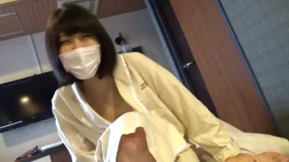 変態ＪＤはチンポしゃぶりも精子の味も大好き！オッサンちんぽフェラしながらピース！口内射精ごっくん♡ - FC2 Video - 296059