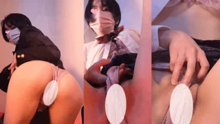 陸上部の引き締まったエロボディ。貧乳を押し当て四つん這い見せつけ。青チェ食い込みでマンコが丸見え【見 - FC2 Video - 296542