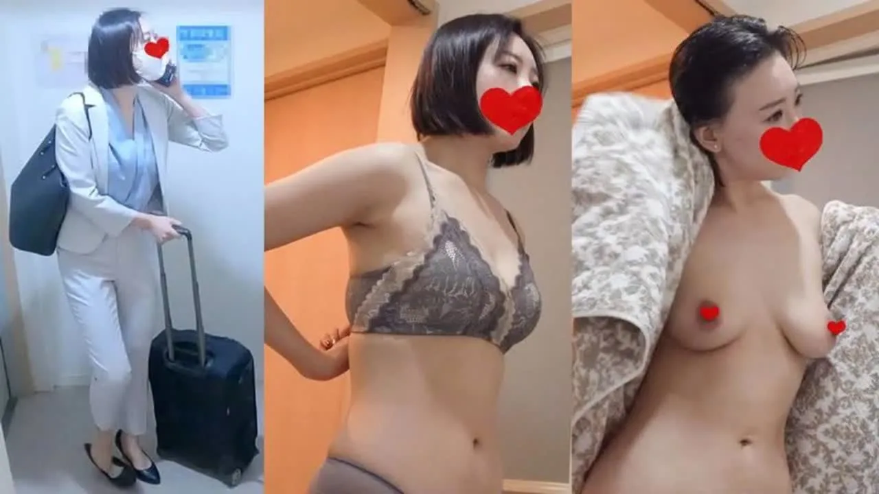 【民泊着替え】出張利用の、お疲れ様なスーツOL特集♡ - FC2 Video - 301856
