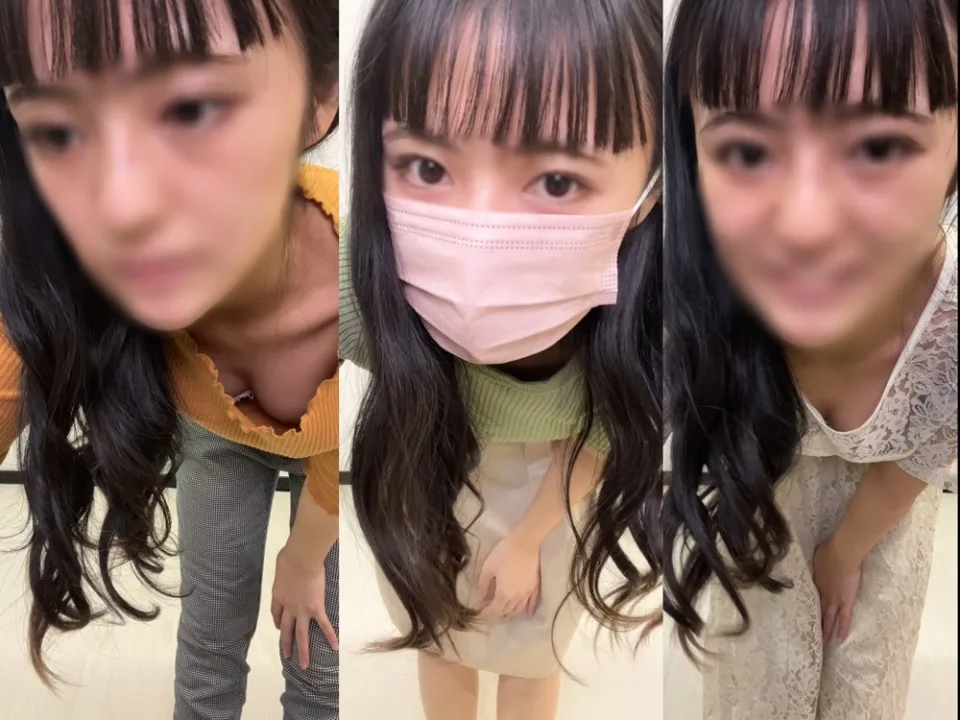 胸ちら02 インスタライブ(店員＃予約販売) - FC2 Video - 310320