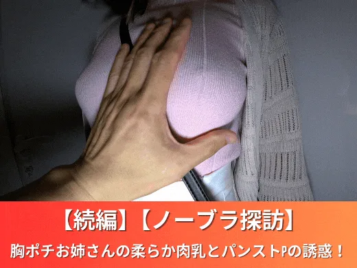 【続編】【ノーブラ探訪】胸ポチお*さんの柔らか肉乳とパンストPの誘惑！ - FC2 Video - 313100