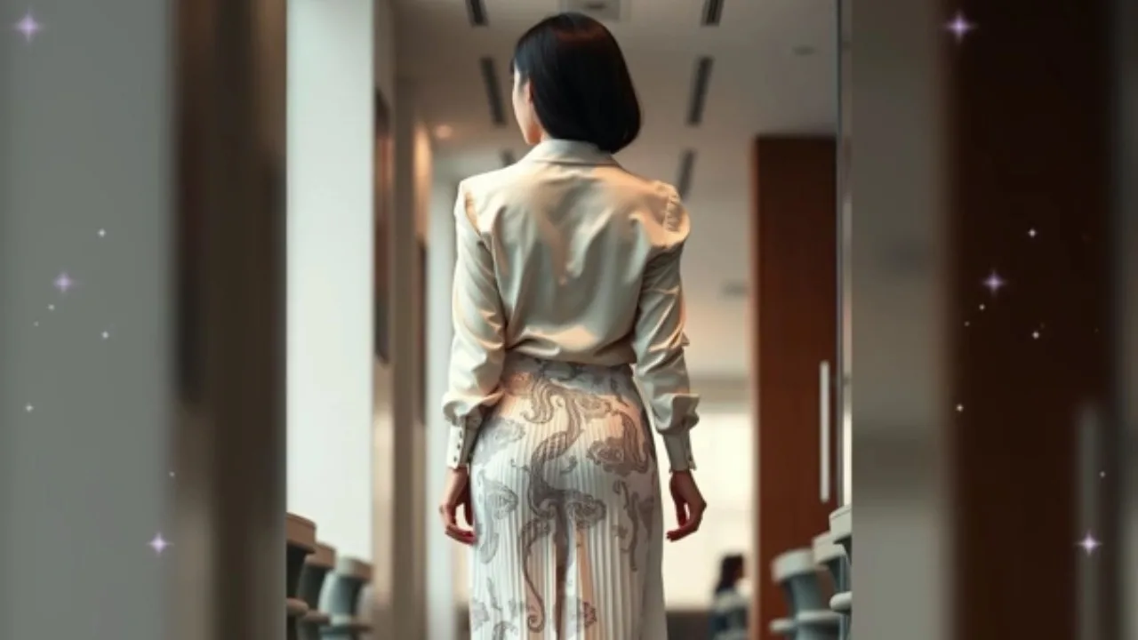 着衣女性のスライドショー【プリーツスカート／屋内01】 - FC2 Video - 314485