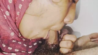 ヒジャブ姿のイスラム教徒インド夫人　ディープスロートでうっ積した性欲棒をはき出すように射精に一直線だ - FC2 Video - 331759