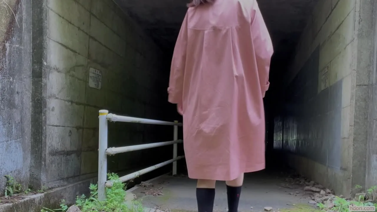 野外露出する自分のAVをナレーションする女 - FC2 Video - 343068