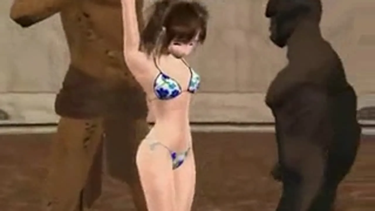 3Dビキニ美少女がボコられる(声あり) - FC2 Video - 347066