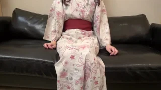 【初撮り】ハーフ顔の高学歴スレンダー美女が花火大会終わりの浴衣姿で - FC2 Video - 357191