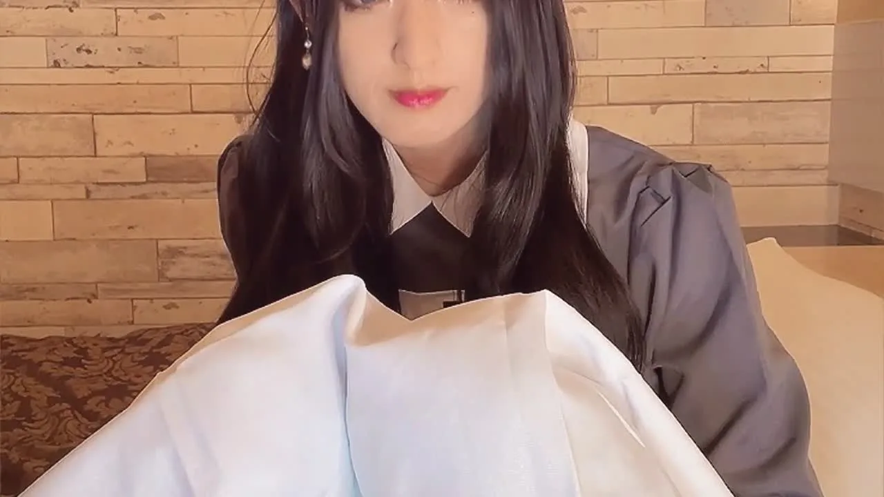 サンプル：【個撮】ナース服を着た女装が静かにオナニーする動画 - FC2 Video - 361756