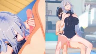 銀髪美女（Hentai anime） - FC2 Video - 364980