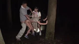 マニア必見！夜の山奥で背徳行為♡可愛いちっぱいをちゅぱちゅぱ♡ - FC2 Video - 365058