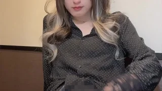 サンプル：【個撮】ビッチの女装が静かにオナニーする動画 - FC2 Video - 376703