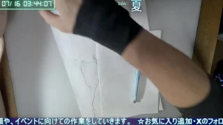 2026 C108 あかりちゃん 巫女 扉絵 ペン入れA - FC2 Video - 386670