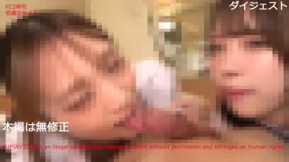 無修正第１弾、美女２名３P、清楚ほぼ齋藤、スレンダー田代ちゃん、素人 - FC2 Video - 386802