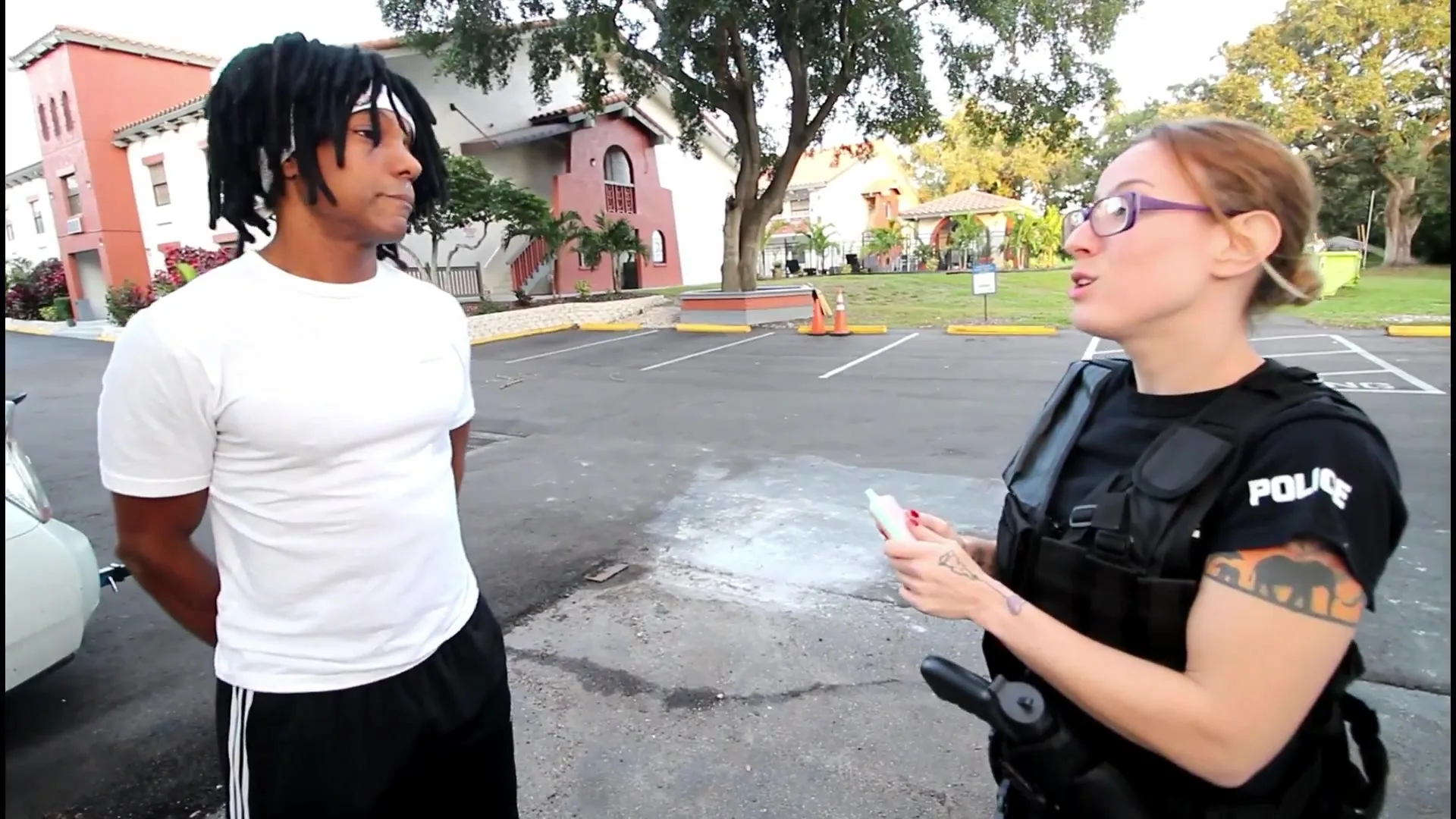 White Girl Cops #9 – Angry blonde Milf cops on black patrol fucking BBC in the hood - Toticos - 24837