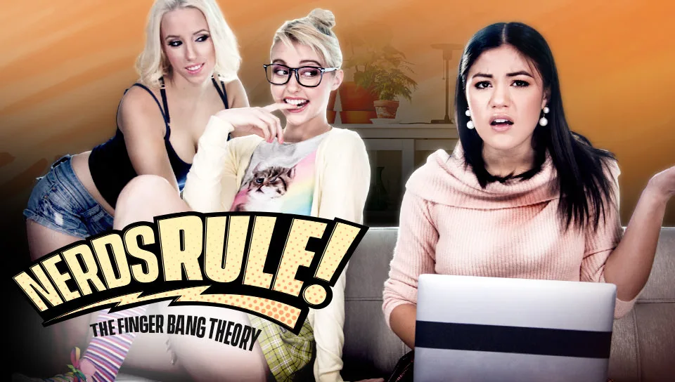 Nerds Rule!: The Finger Bang Theory - Girlsway - 42529