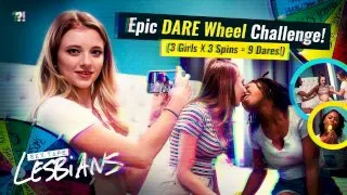 Epic DARE Wheel Challenge! (3 Girls x 3 Spins = 9 Dares!) - Girlsway - 58894