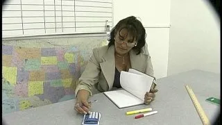 Professor Candy Vegas fucking in the desk with her tits - My First Sex Teacher - 1662