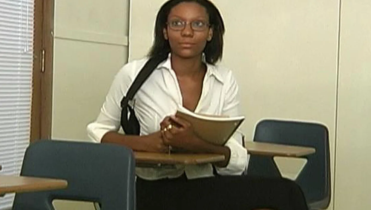 Tammy fucking in the classroom with her black hair - Naughty Bookworms - 3146
