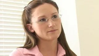 Gen Padova fucking in the desk with her natural tits - Naughty Bookworms - 3222