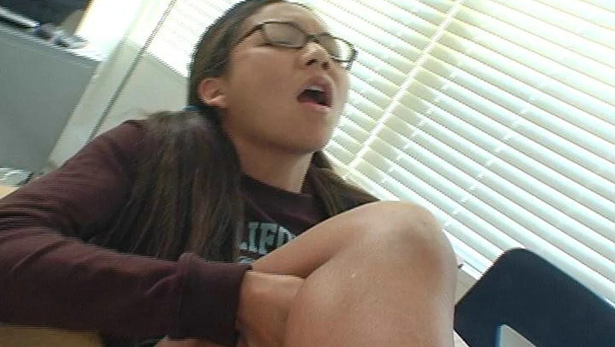 Keeani Lei fucking in the classroom with her natural tits - Naughty Bookworms - 3256