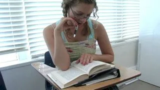 Mysti May fucking in the classroom with her natural tits - Naughty Bookworms - 3274