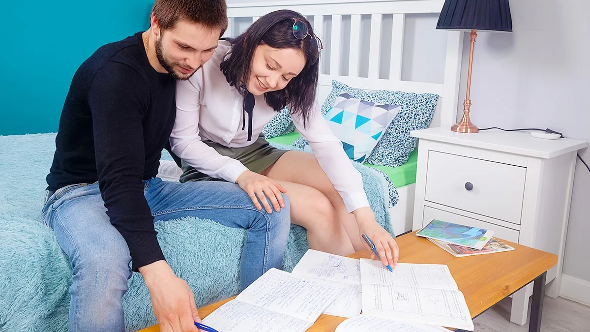 Friends cum on their assignments - FuckStudies - 7647