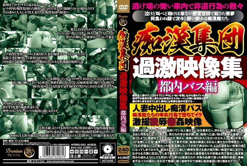 [PRMJ-043] The Molester Gang An Excessive Video Collection The City Bus Edition - R18 - 811293