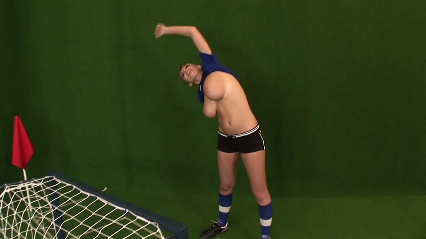 Busty dream Edo on practice pitch - BustyWorld - 26725