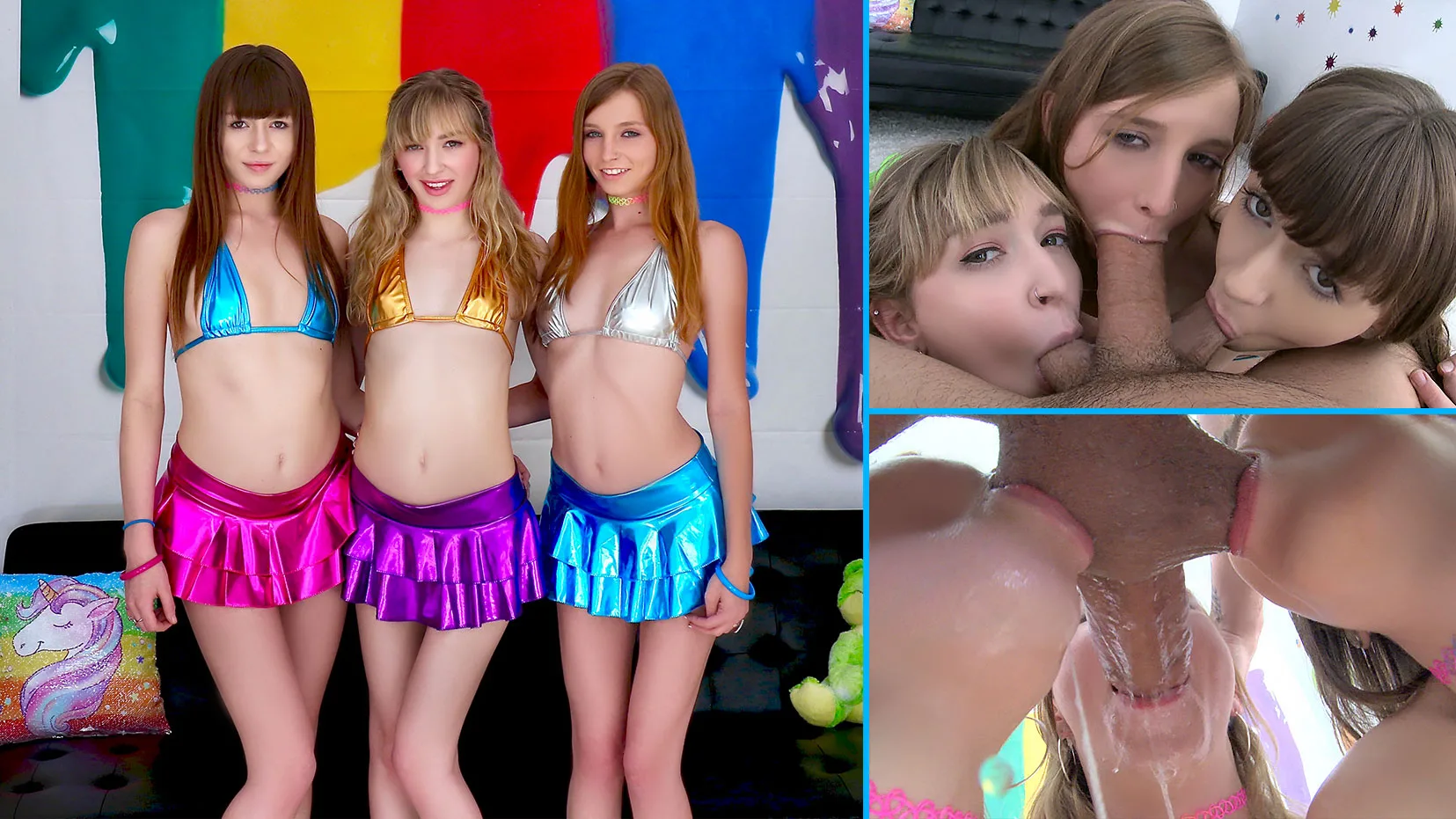 Three Hungry Mouths with Alex, Mackenzie, and Ava - Swallowed - 10755