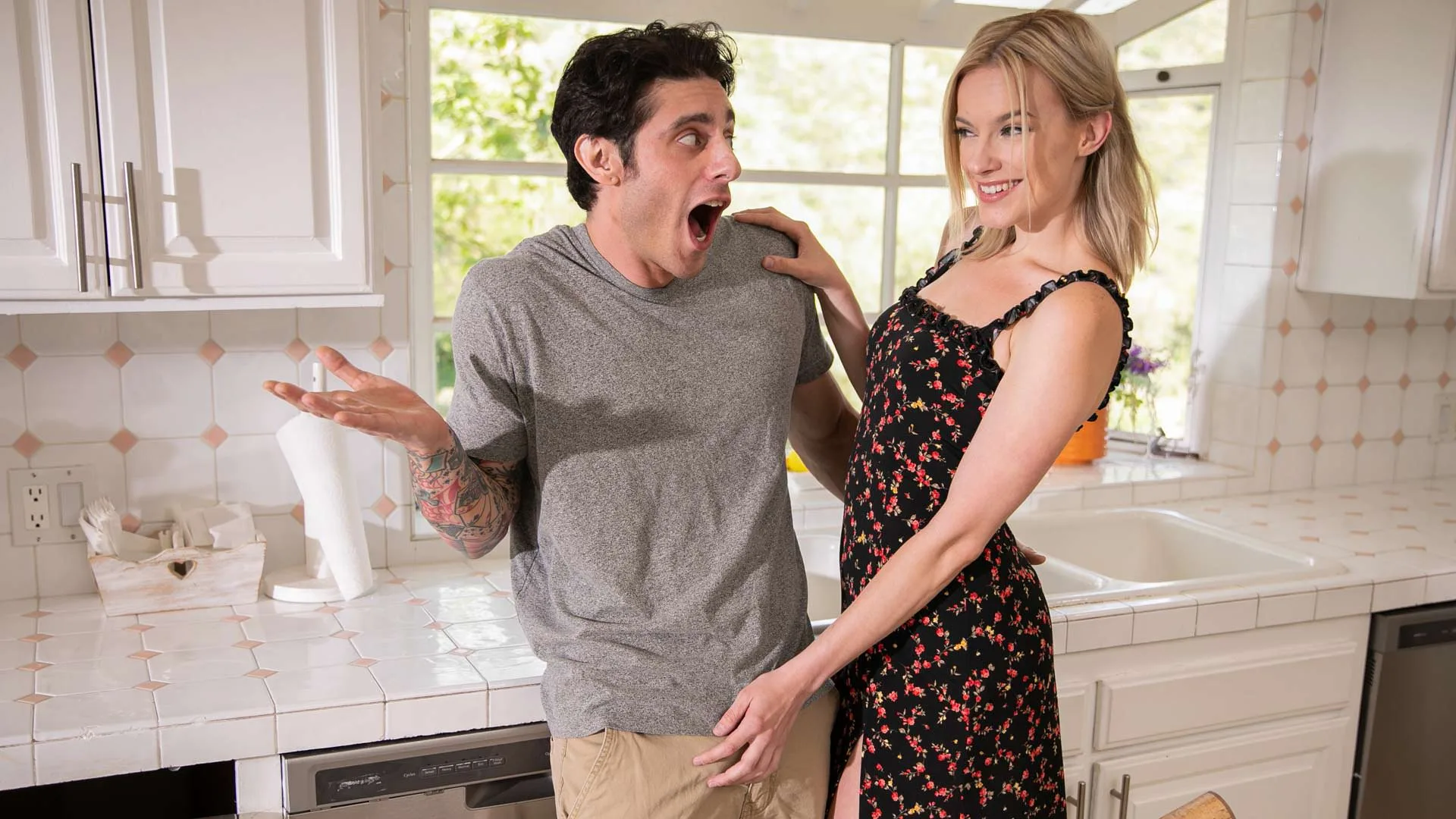 Blonde Widow Wants Her Stepson's Cock - Mommy Blows Best - 14955