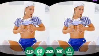 Cute Sailor Cosplayer Shows Her Skills in VR Solo - Teen Mega World - 38196