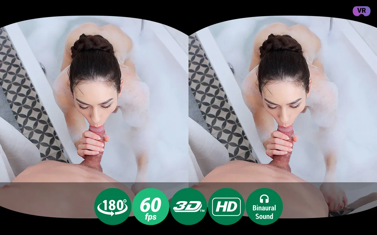 Wet Brunette Enjoys Bubble Bath and Hardcore Fuck - Teen Mega World - 38226