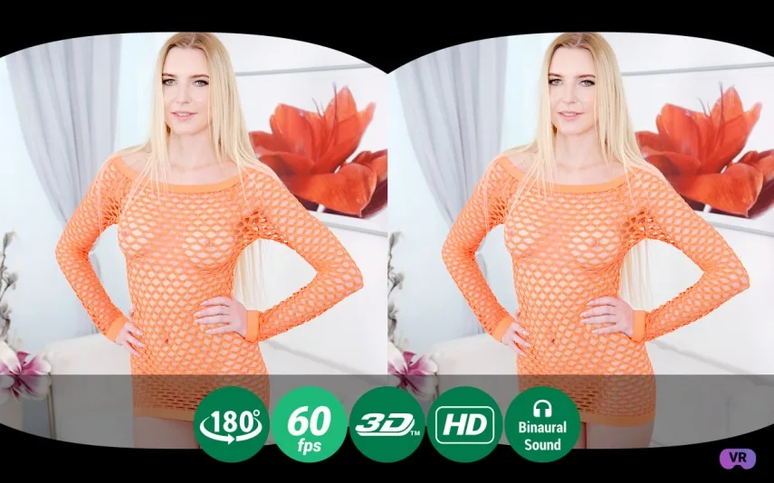 Fishnet looks good on blonde - Teen Mega World - 38500