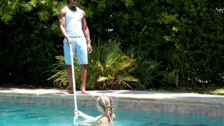 Pool Boy To The Rescue! - Teens Love Black Cocks - 40025