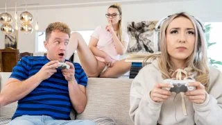 Hot Nerd Cucks Gamer Girlfriend - Teens Love Huge Cocks - 43882